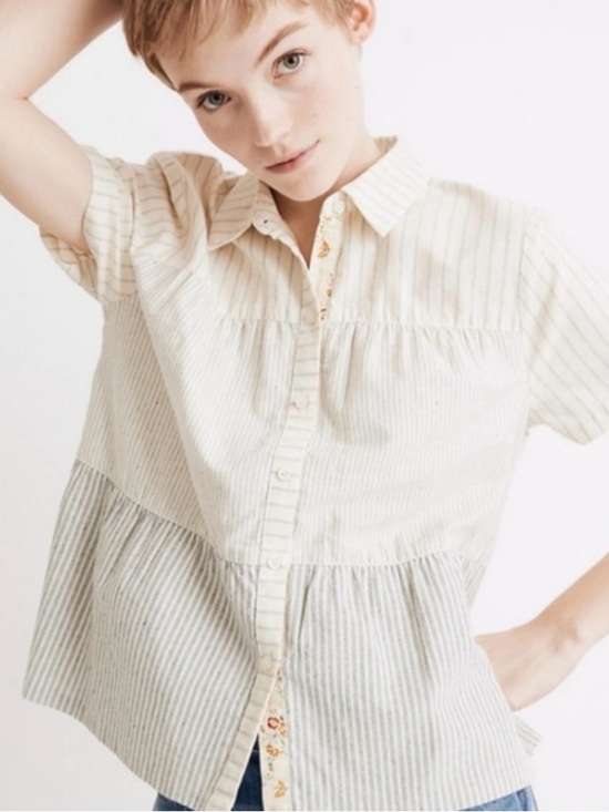 Madewell Tops - Madewell x The New Denim Project Tiered Button Up Top